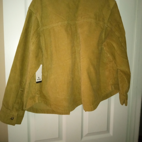 Rip curl corduroy olive green jacket - Picture 2 of 4